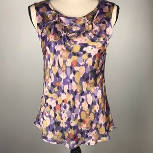 Quintessential Top Multi Color Pattern Sleeveless